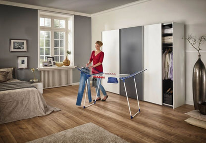 Tørrestativ 20 m Linjeplads Hvid Stål 167 cm