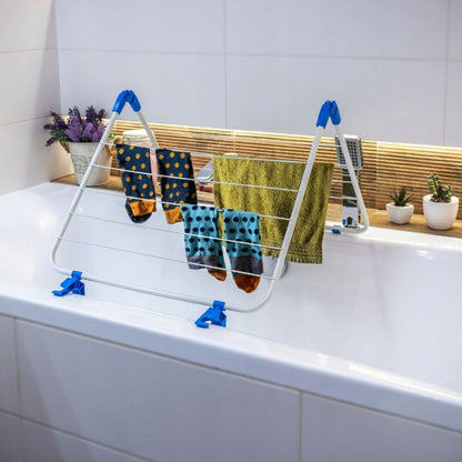 KADAX 3i1 fritstående tørrestativ til tøj – foldbart med hjul til balkon og hjem