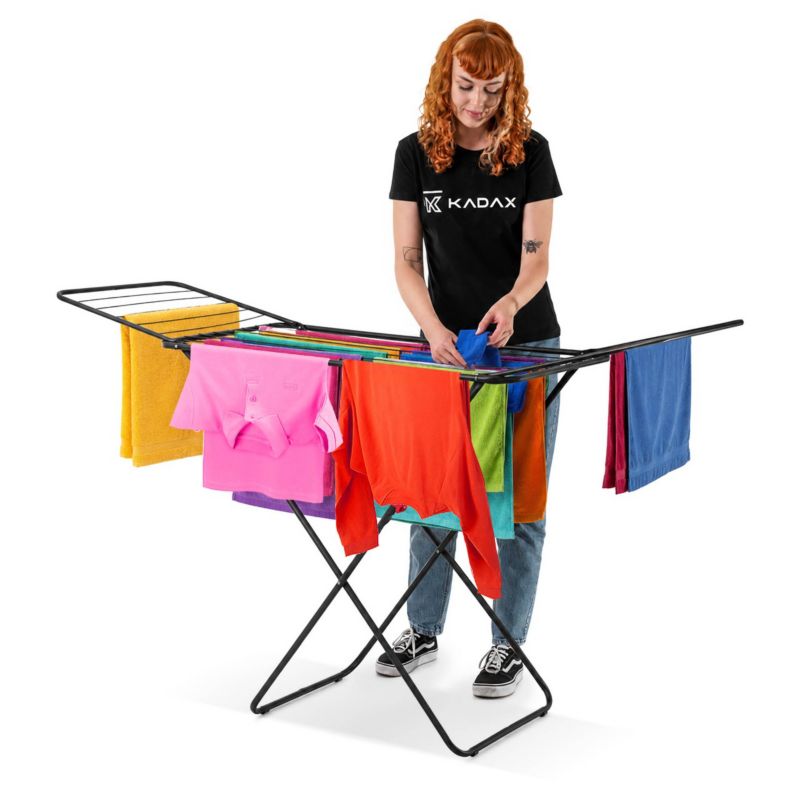 Stående Tørrestativ Antracit 18 m 171 x 54 x 97 cm Stål