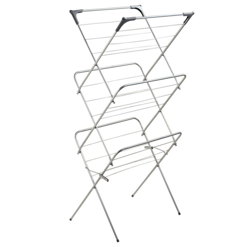 KADAX stående lodret tøjstativ til balkon 138 cm i metal, stabilt