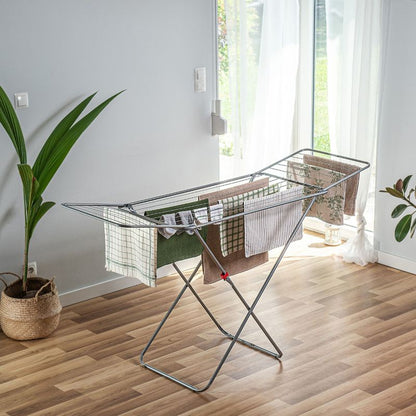 Stående Tørrestativ 18 m Sølv 171 x 51 x 97 cm