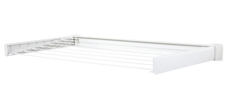 Vægmonteret Tørrestativ 8 Stænger 7,2 m Hvid 107,7 cm | 4006501833051