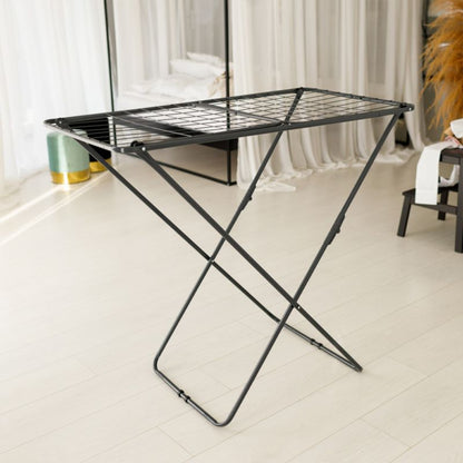 Tørrestativ Foldbart 182x55x102 cm Sort