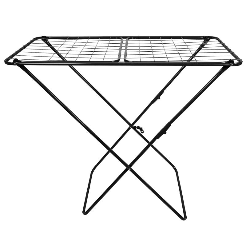 Tørrestativ Foldbart 182x55x102 cm Sort