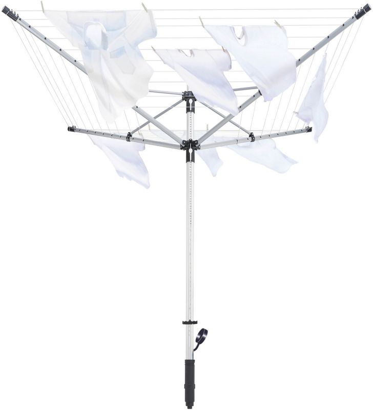 Suszarka ogrodowa Linolift 500 Aluminium Sølv/Sort 50 m