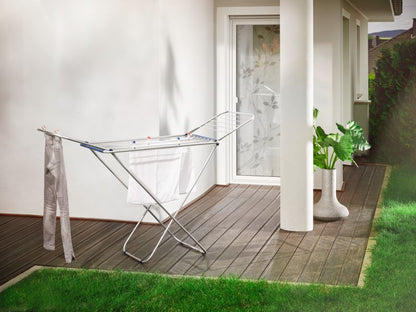 Stående tørrestativ Classic Siena 180 Easy 131 x 55 cm Hvid Blå Aluminium