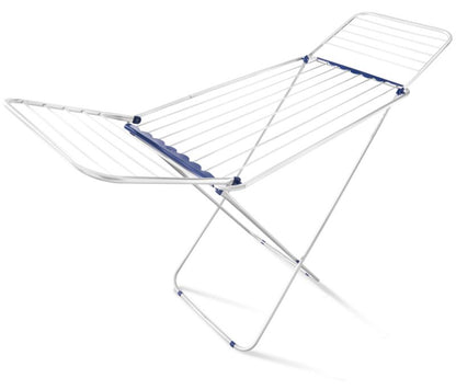 Stående tørrestativ Classic Siena 180 Easy 131 x 55 cm Hvid Blå Aluminium