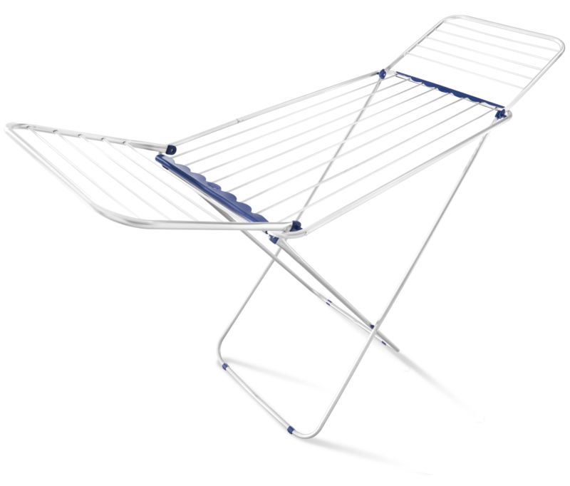 Stående tørrestativ Classic Siena 180 Easy 131 x 55 cm Hvid Blå Aluminium
