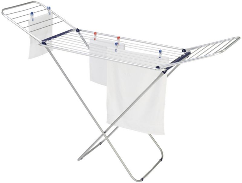 Stående tørrestativ Classic Siena 180 Easy 131 x 55 cm Hvid Blå Aluminium