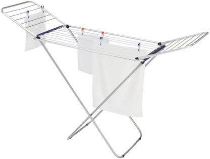 Stående tørrestativ Classic Siena 180 Easy 131 x 55 cm Hvid Blå Aluminium