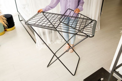 Stående tørrestativ 16 m 18 kg Sort 173,5 x 52,4 x 119 cm | 5901583508776