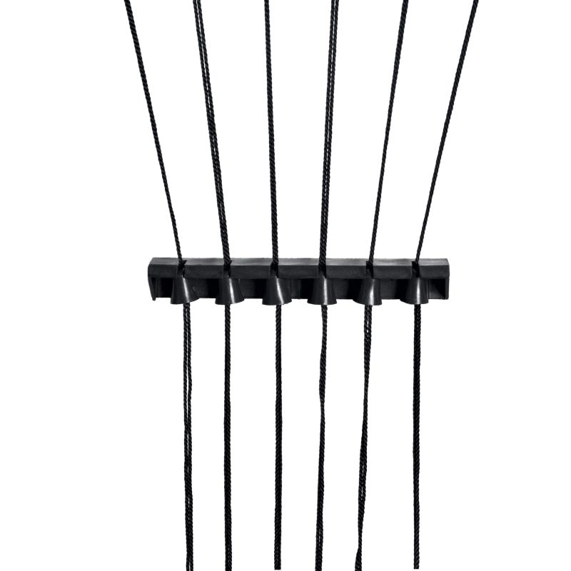 Lofttørrestativ 6 Stænger 160 cm Sort Stål