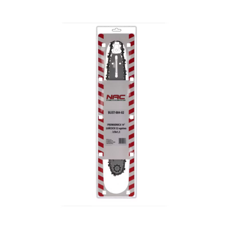 Sværd 14" 35 cm med Kæde 3/8" 1,3 mm 52 Led