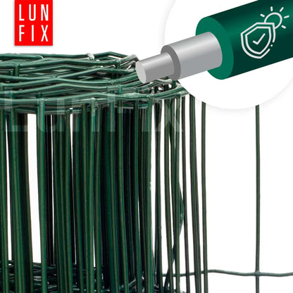 Svejset Hegnstråd 120 cm 25 m Grøn