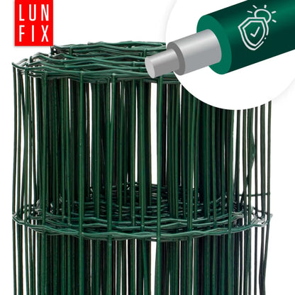 Svejset Hegnstråd 150 cm x 20 m Grøn