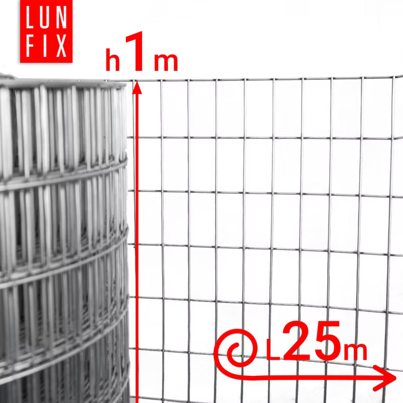 Svejset Trådhegn 100 cm 50x25 mm Galvaniseret 25 m