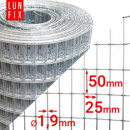 Svejset Trådhegn 100 cm 50x25 mm Galvaniseret 25 m