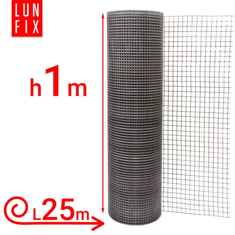 Svejset Trådnet 100 cm 13x13 mm Galvaniseret 25 m | 5906746000180