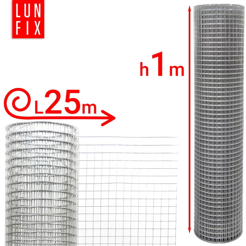 Svejset Trådnet 100 cm x 25 m Varmgalvaniseret 19x19 mm | 5906746000203