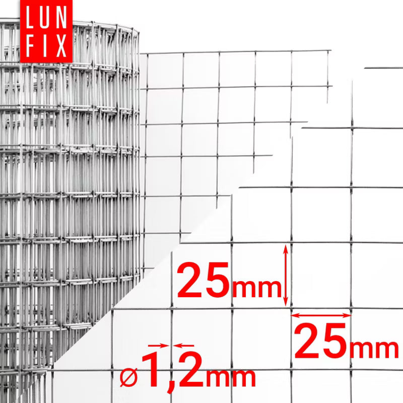 Svejset Trådnet 100 cm 25x25 mm Galvaniseret 25 m