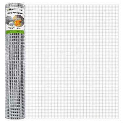 Svejset Trådnet 13x13 mm 150 cm x 25 m Galvaniseret