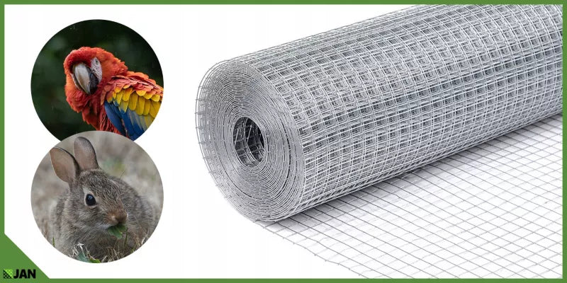 Svejset Trådnet 13x13 mm 1x10 m Galvaniseret