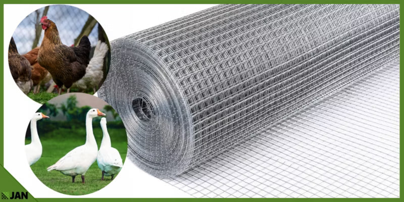 Svejset Trådnet 13x13 mm 1x25 m Galvaniseret Stål 25 m²