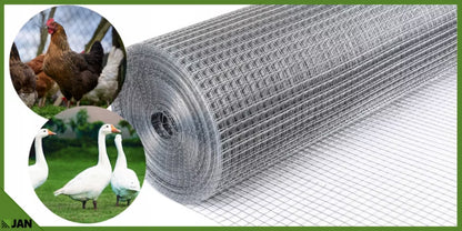 Svejset Trådnet 13x13 mm 1x25 m Galvaniseret Stål 25 m²