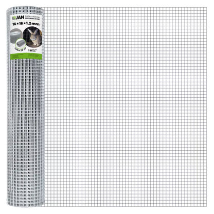 Svejset Trådnet 16x16 mm 1x25 m Galvaniseret
