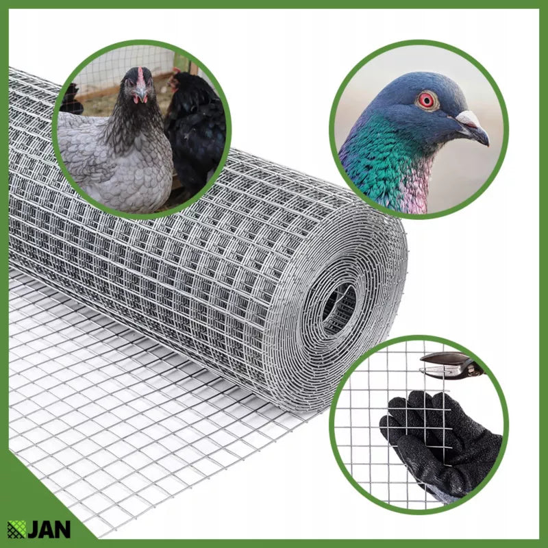 Svejset Trådnet 19x19 mm 1x10 m Galvaniseret