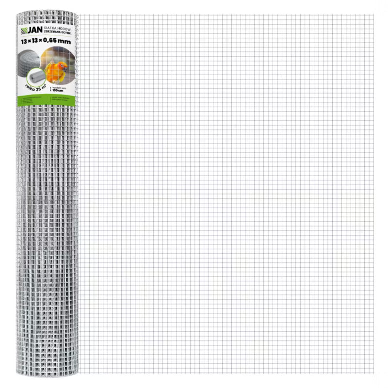 Svejset Trådnet 1x25 m 13x13 mm Galvaniseret Stål | 5903938001918
