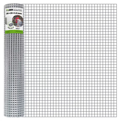 Svejset Trådnet 25x25x2 mm 1x10 m Galvaniseret