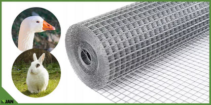 Svejset Trådnet 25x25x2 mm 1x10 m Galvaniseret