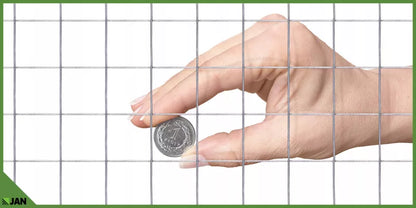 Svejset Trådnet 25x25x2 mm 1x10 m Galvaniseret