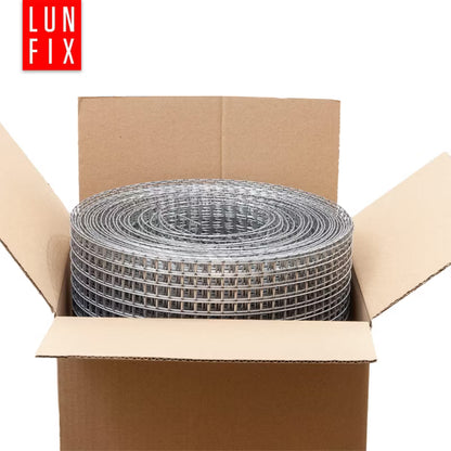 Svejset Trådnet 50 cm x 25 m Galvaniseret 13x13 mm