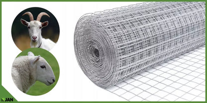 Svejset Trådnet 50x50 mm 1x25 m Galvaniseret Stål