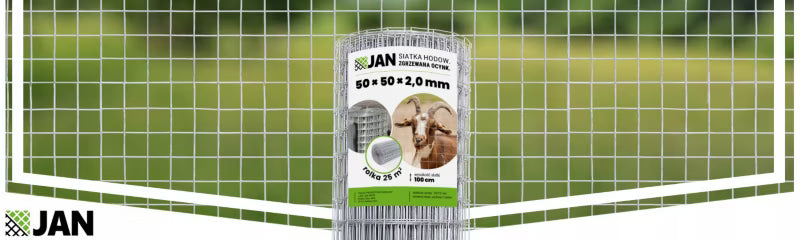 Svejset Trådnet 50x50 mm 1x25 m Galvaniseret Stål