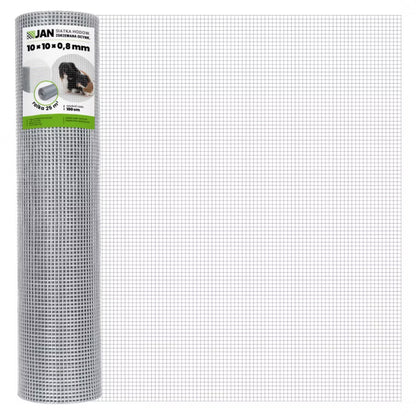 Svejset Trådnet Mod Gnavere 10x10 mm 1x25 m Galvaniseret Stål 25 m²