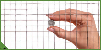 Svejset Trådnet Rustfrit Stål 304 1x25 m 13x13 mm
