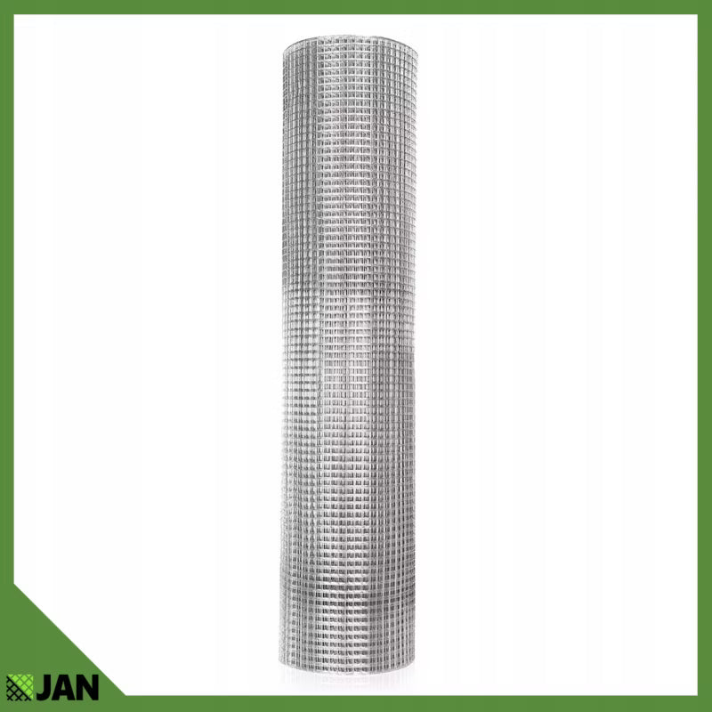 Svejset Trådnet Rustfrit Stål 304 8x8 mm 1x25 m Sølv