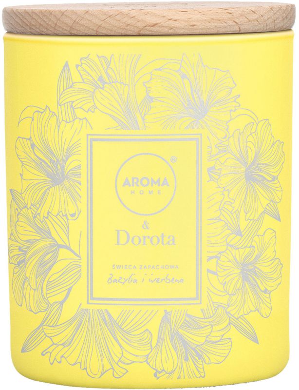 Aroma Home & Dorota duftlys med basilikum og verbena 260 ml