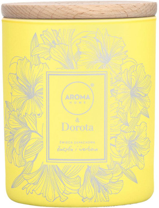 Aroma Home & Dorota duftlys med basilikum og verbena 260 ml