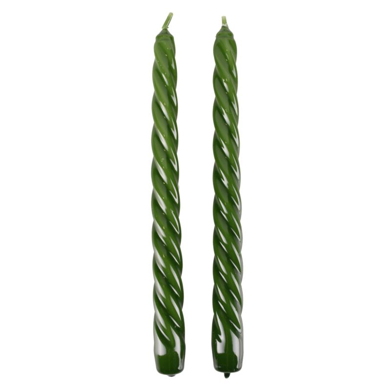 Baroklys 20 cm grøn