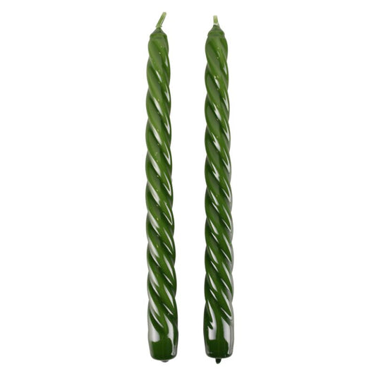 Baroklys 20 cm grøn