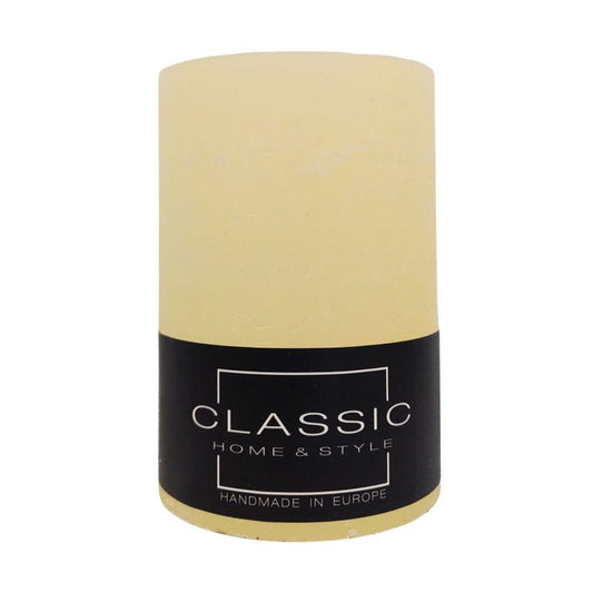 Rustik klassisk bloklys 70 x 100 mm i cremefarve