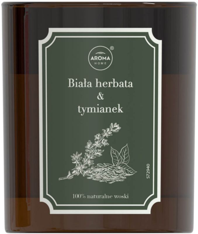 Duftlys Aroma Home Herbarium hvid te med timian 160 g