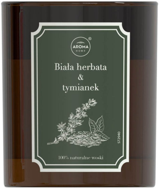 Duftlys Aroma Home Herbarium hvid te med timian 160 g