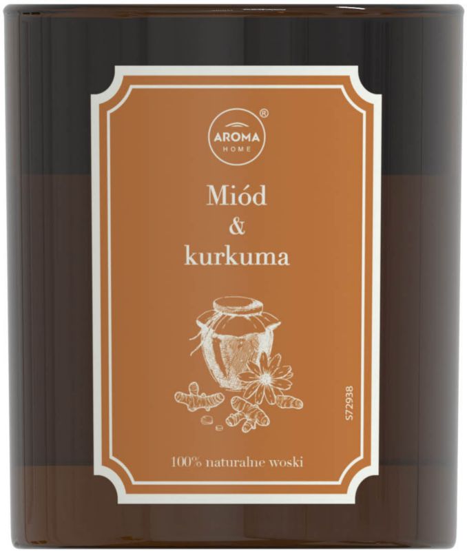Duftlys Aroma Home Herbarium honning med gurkemeje 160 g