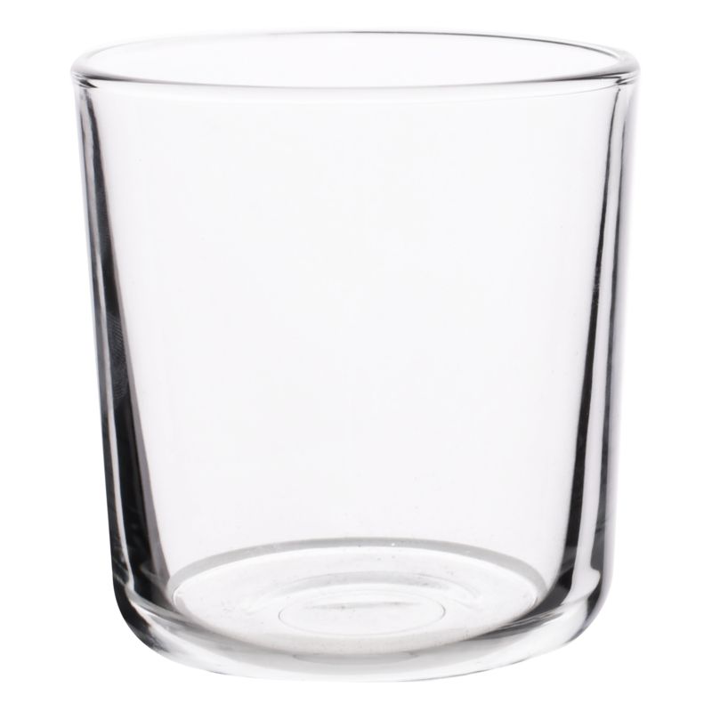 Rundt lysestage i transparent glas 8 x 8 cm