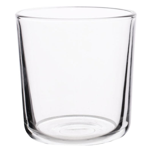 Rundt lysestage i transparent glas 8 x 8 cm